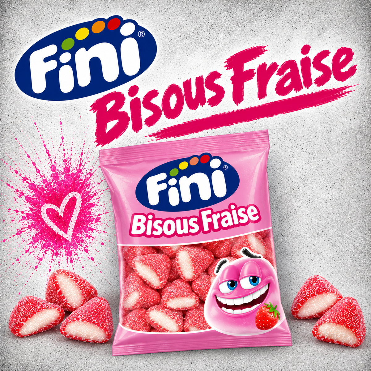 Bonbon Bisous Fraise