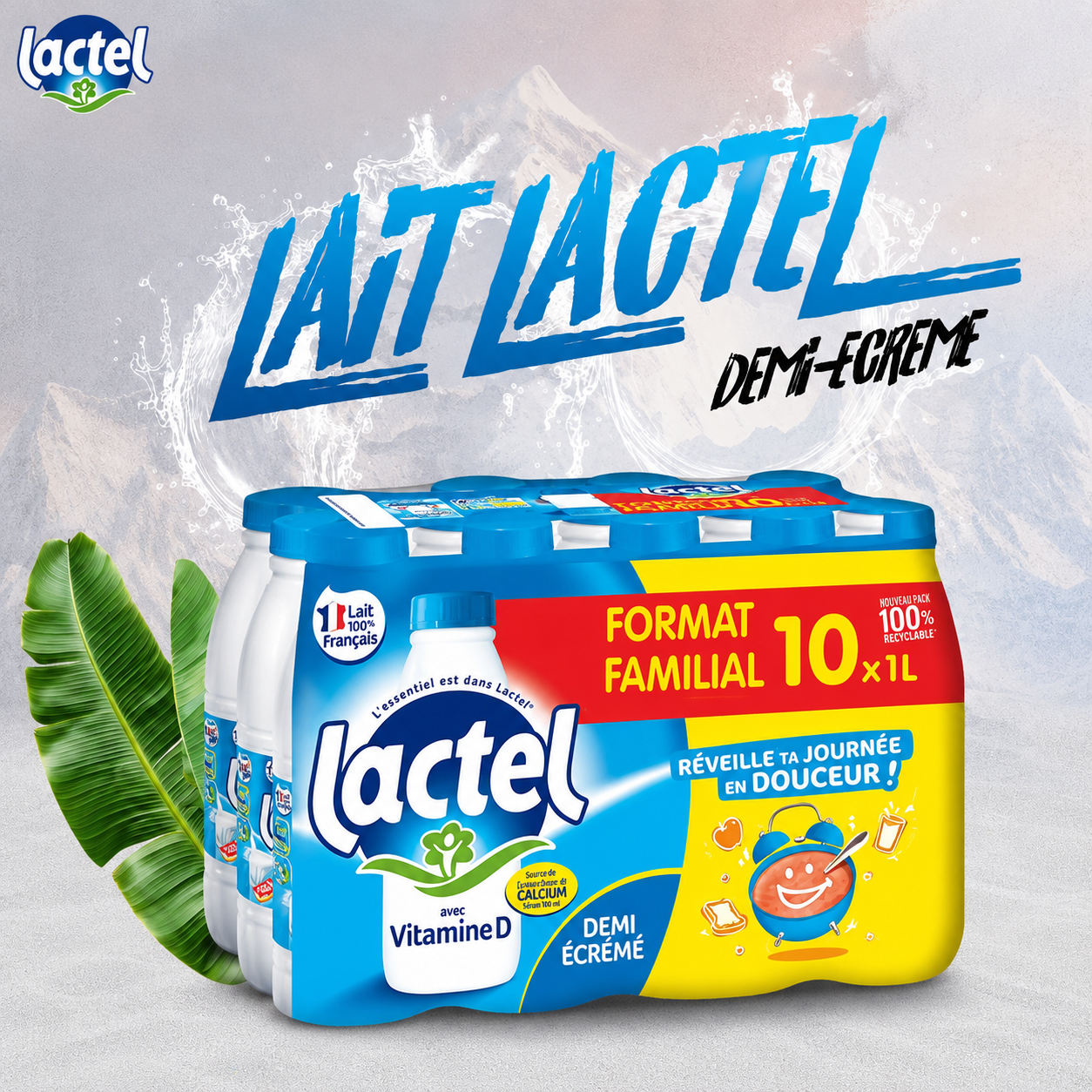 Lait Lactel 1L