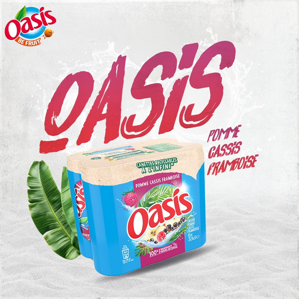 Oasis Pomme Cassis Framboise x6
