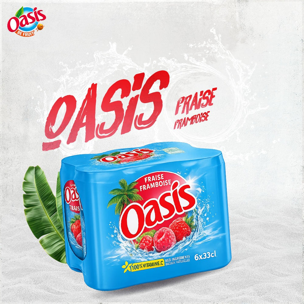 Oasis Fraise Framboise x6