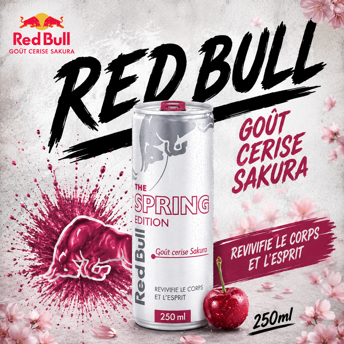 Red Bull Cerise 25cl